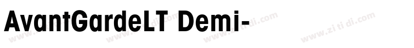 AvantGardeLT Demi字体转换